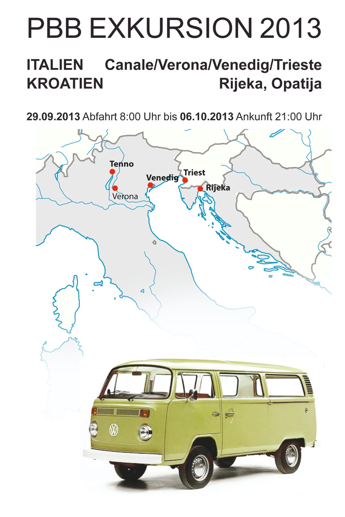 Exkursion Italien / Kroatien 2013
